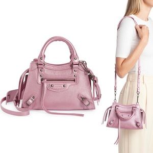 BALENCIAGA Mini Neo Classic City Leather Top Handle Bag